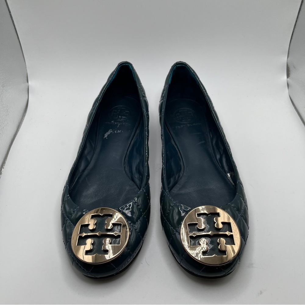 EUC Tory Burch Quinn Ballet Flat size 8.5 women’s - Picture 2 of 10